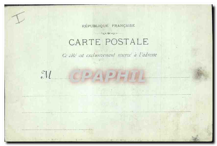 CPA Marseille L'Eglise des Reformes  — Verso