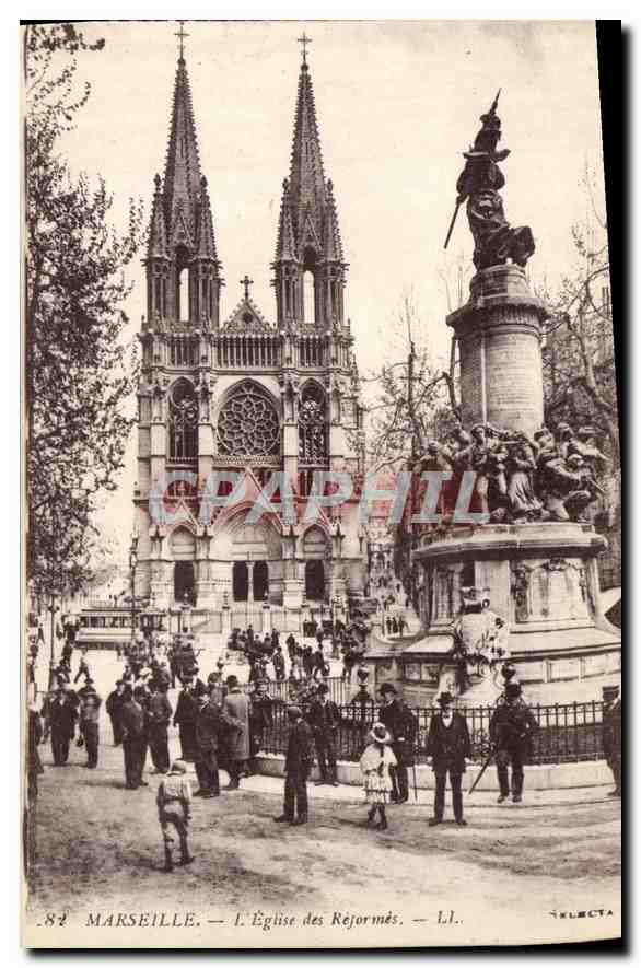 CPA Marseille L'Eglise des Reformes 