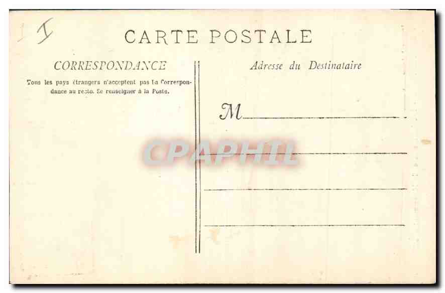 CPA Marseille Les Reformes et le Monument des Mobiles  — Rückseite