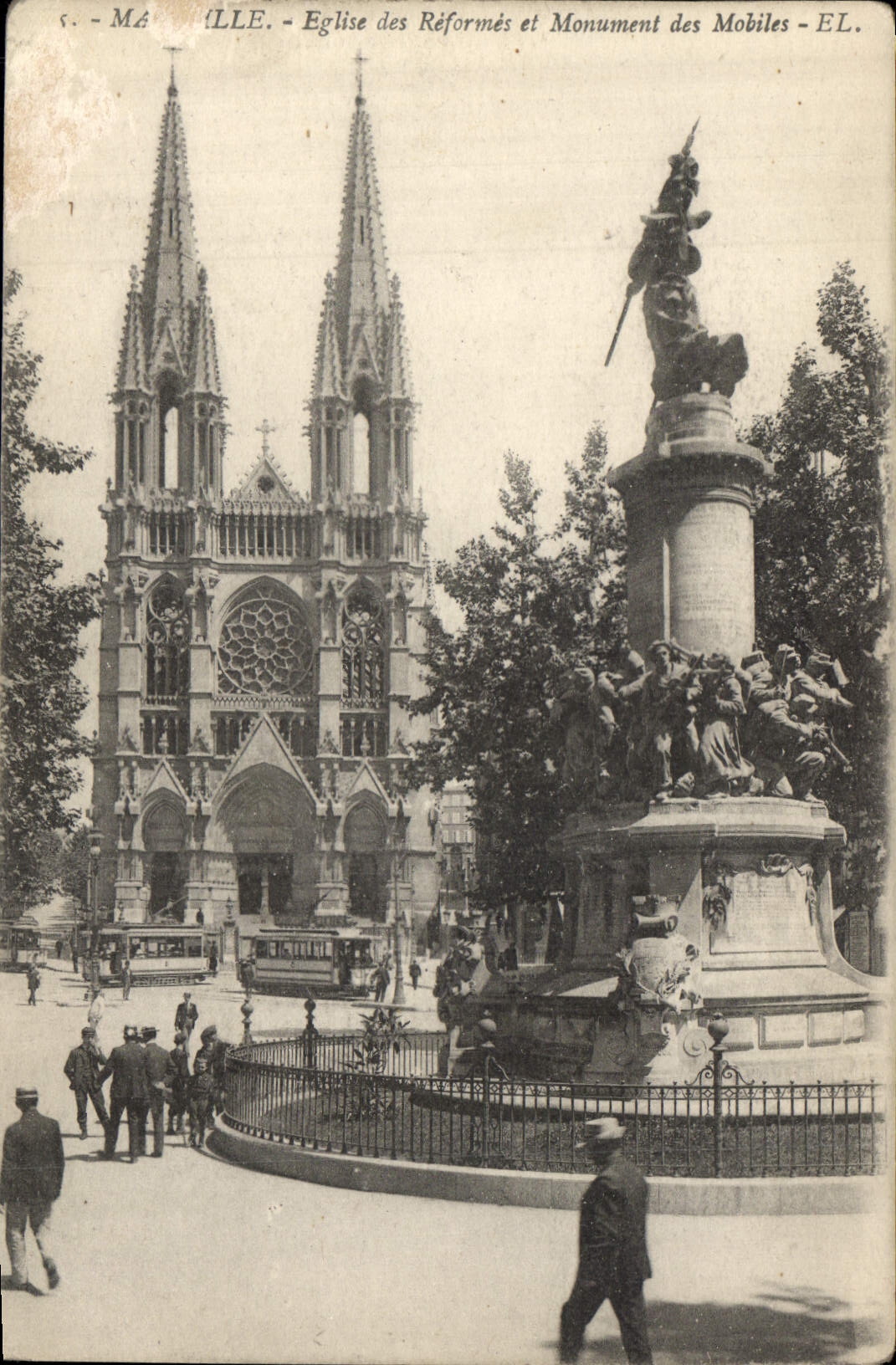 Mâcon - Église des Réformés et Monument des Mobiles - ÉL.