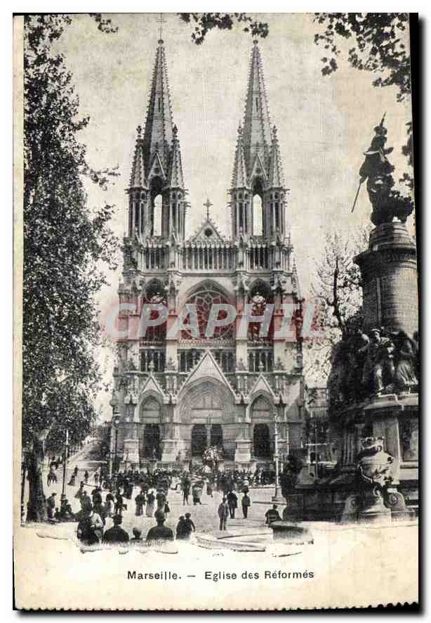 CPA Marseille Eglise des Reformes 