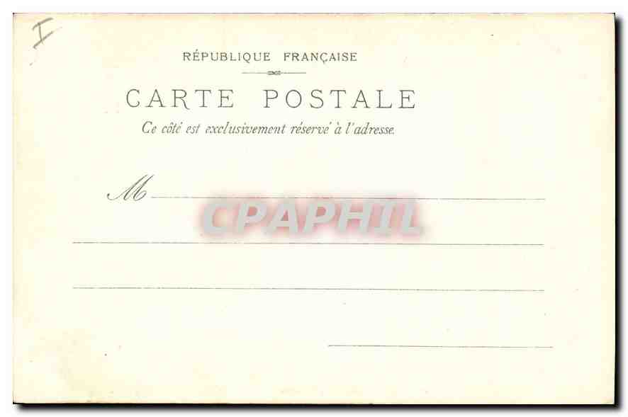 CPA Marseille Eglise des Reformes  — Rückseite