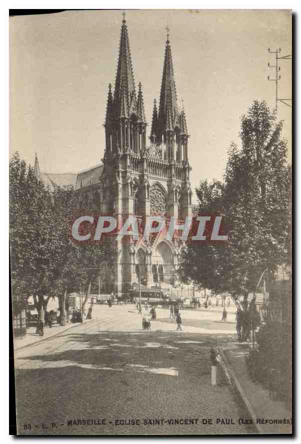 CPA Marseille Eglise Saint Vincent de Paul Les Reformes 