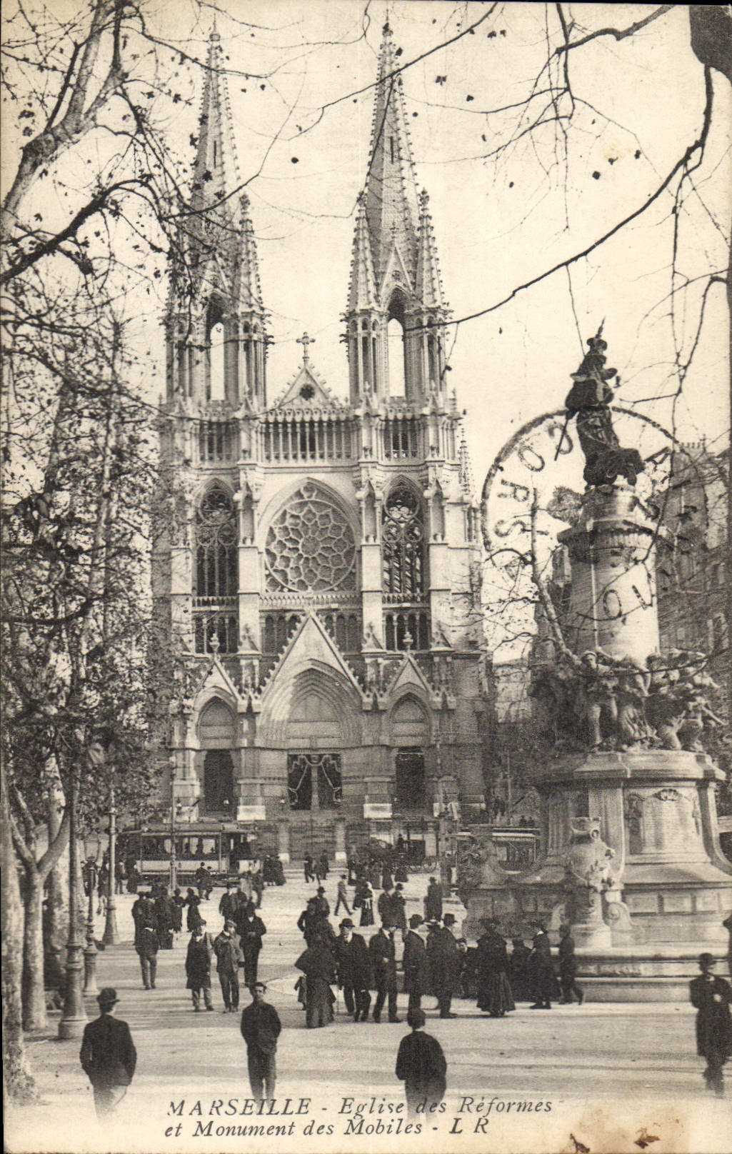Marseille - Église des Réformés et Monument des Mobiles - L R