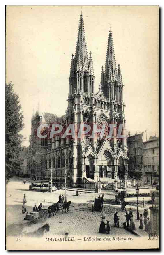 CPA Marseille L'Eglise des Reformes 