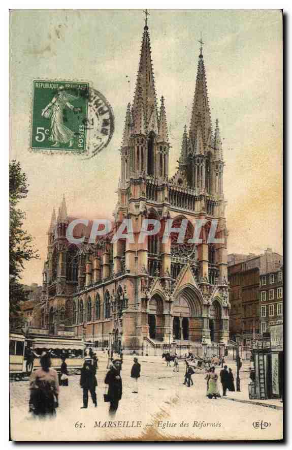 CPA Marseille Eglise des Reformes 
