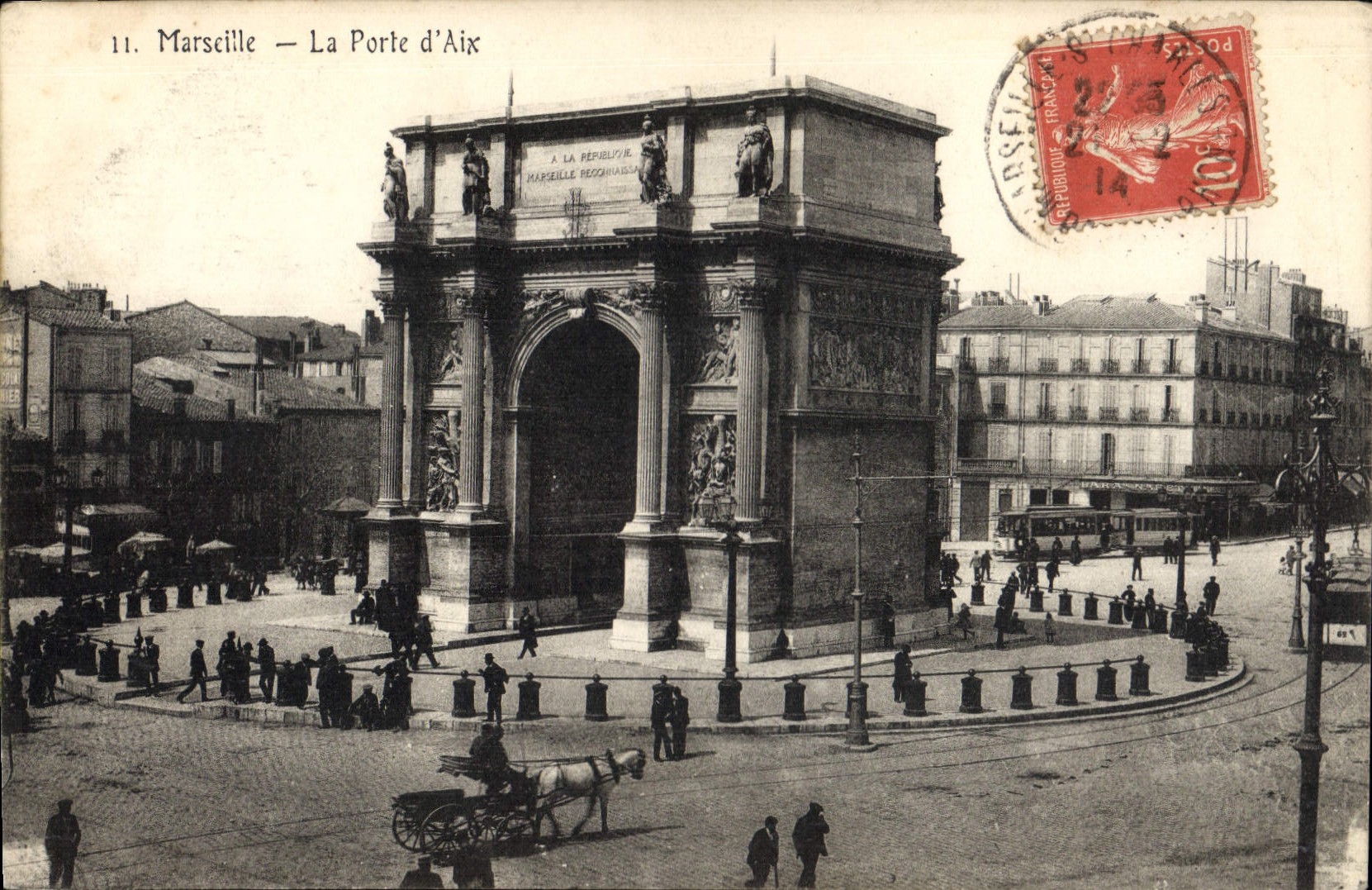 Marseille — La Porte d'Aix — Éditeur : CPAPHIL