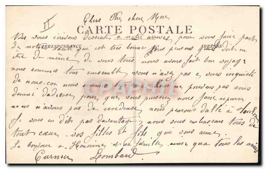 CPA Marseille Arc de Triomphe de la Porte d'Aix  — Rückseite