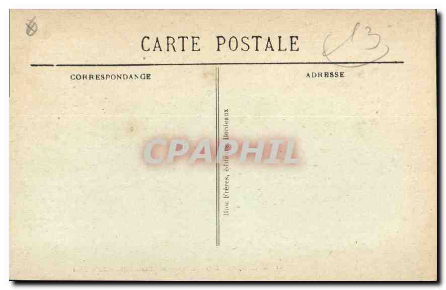 CPA Marseille L'Arc de Triomphe Place d'Aix  — Verso