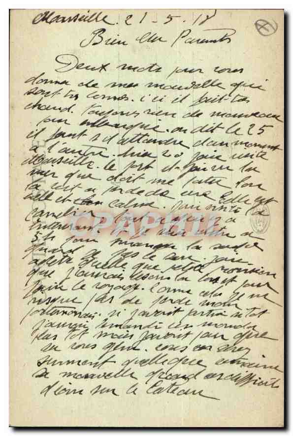 Marseille - La Porte d'Aix — C.M. éditeur — Verso