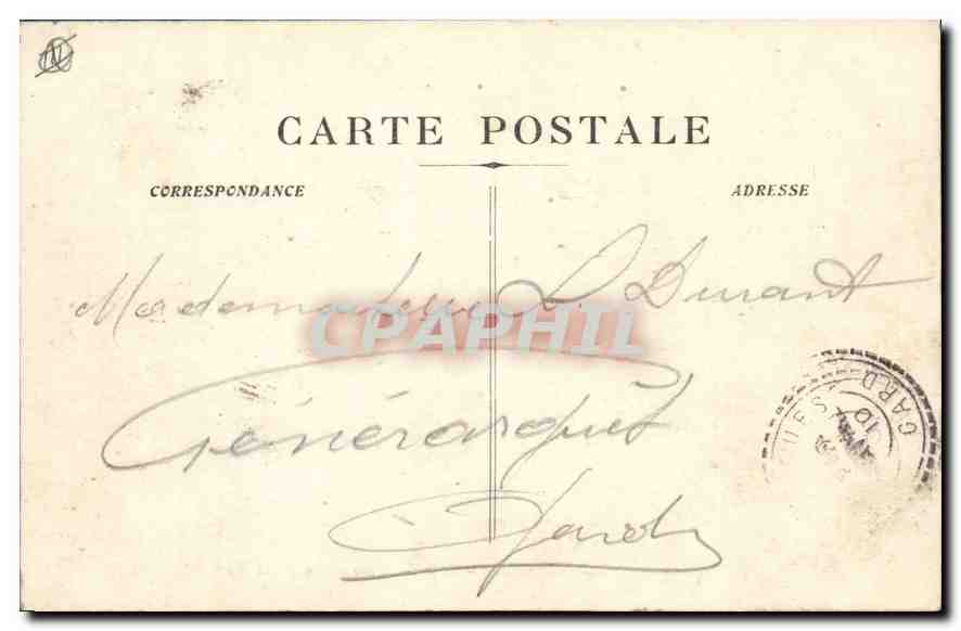Marseille — Arc de Triomphe de la Porte d'Aix — éditeur Jard Marais & Cie, n°3 — Reverso