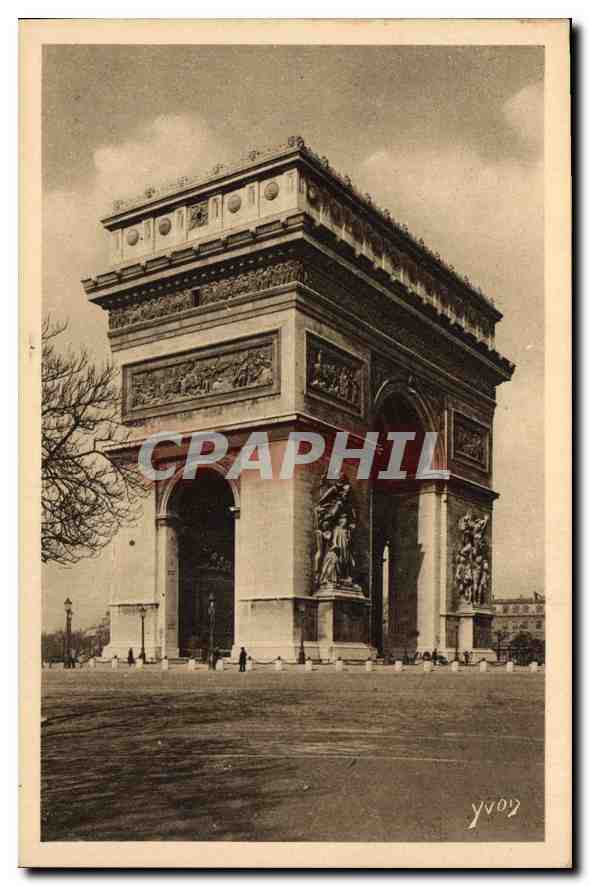 CPA Paris L'Arc de Triomphe 
