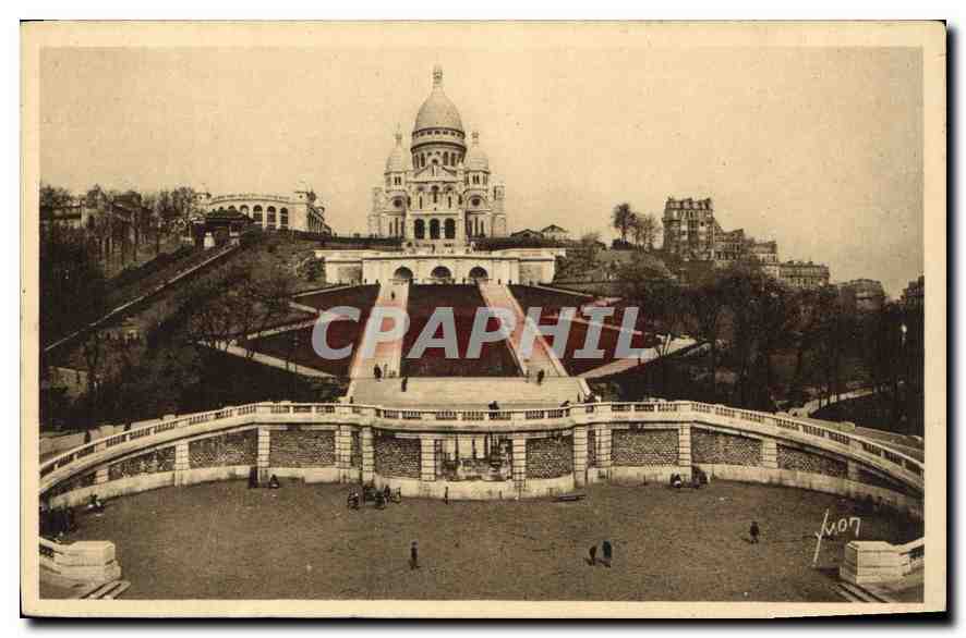 CPA Paris Vue panoramique du Sacre Coeur 