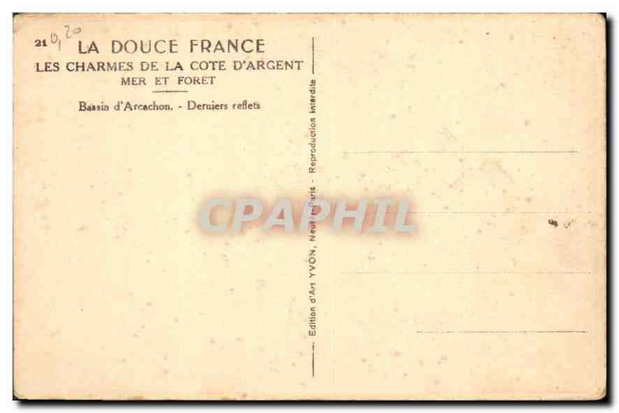 CPA La Douce France Les Charmes de la cote d'Argent mer et foret  — Verso
