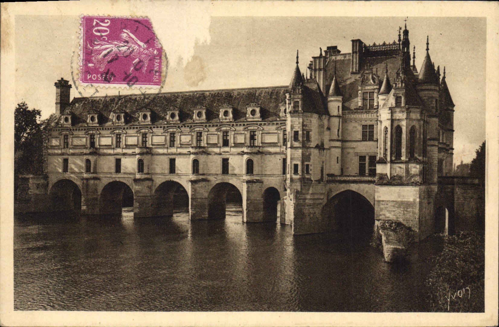 CPA Chateaux de la Loire Chateau de Chenonceaux L et L Facade Nord Est 