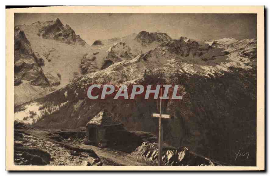 Les Alpes — Chapelle Ste-Anne des Portes du Chazelet et glaciers du Ratcau — Éditions d'Art Yvon, Paris