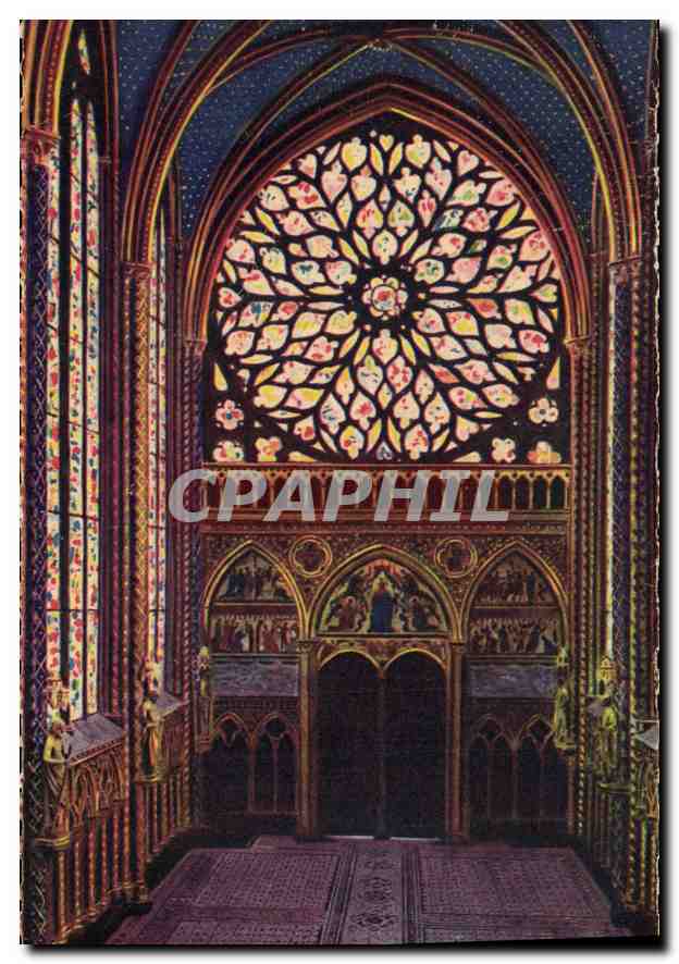 CPA Paris Sainte Chapelle La Grande Rose 