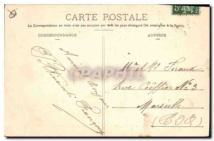 Aix-en-Provence — Vue d'Ensemble du Tombeau Sec — Coll. Jaussaud, n°46 — Verso