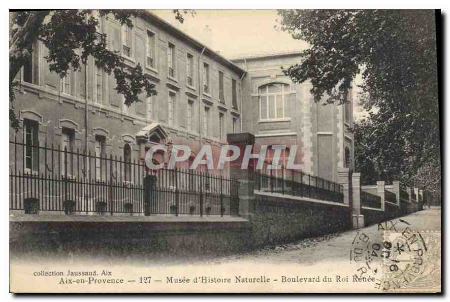 Aix-en-Provence — Musée d'Histoire Naturelle — Boulevards du Roi Renée — Sammlung Jaussaud, n°127