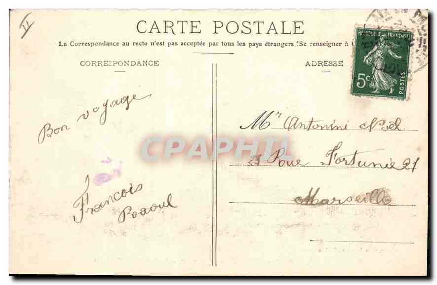 Aix-en-Provence — Le Muséum — Boulevard du Roi René — Collection Jaussaud, n°127 — Verso