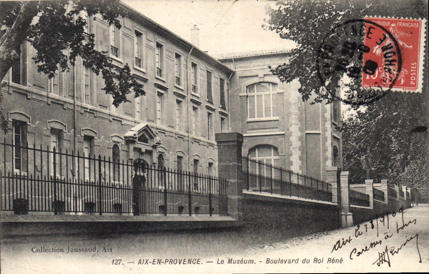 Aix-en-Provence — Le Musée — Boulevard du Roi René — Collection Jaussaud, n°127