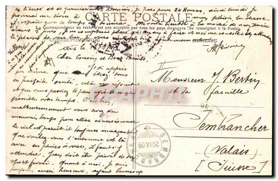 Aix-en-Provence — Le Musée — Boulevard du Roi René — Collection Jaussaud, n°127 — Verso