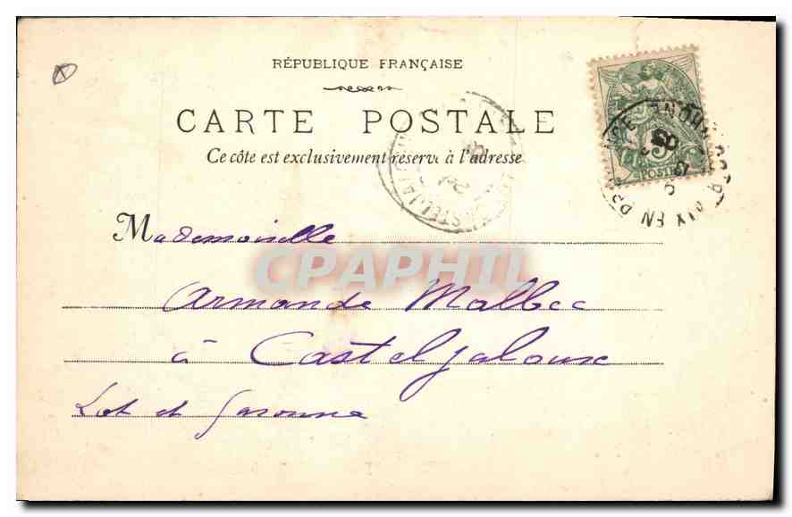 Aix-en-Provence — Ansicht des Tombeau Sec — E. Jaussaud, Verleger, Nr. 46 — Rückseite