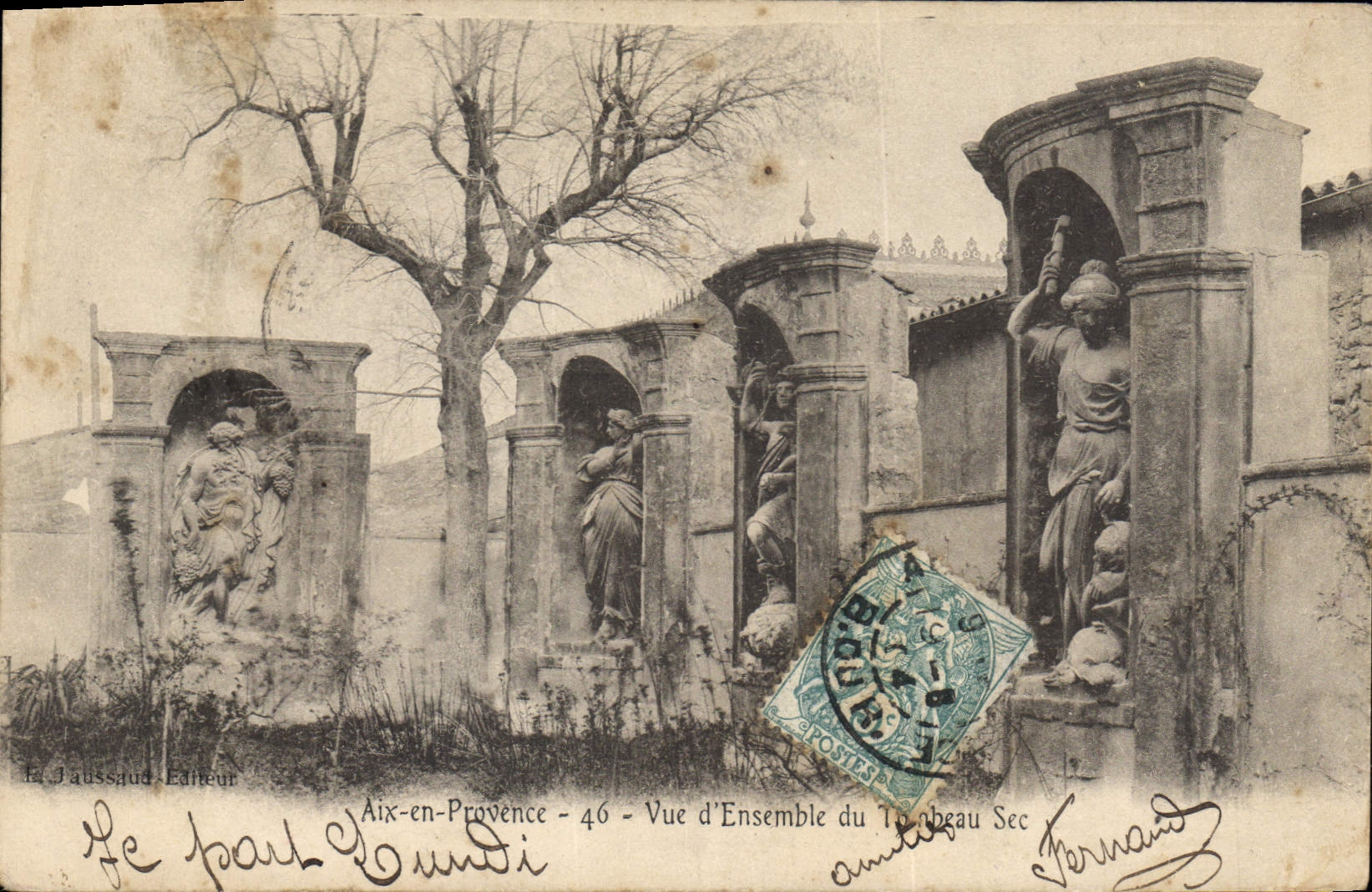 Aix-en-Provence — Allgemeiner Blick auf den Sec Térapeau — Verlag Le J. Aussaud, n°46