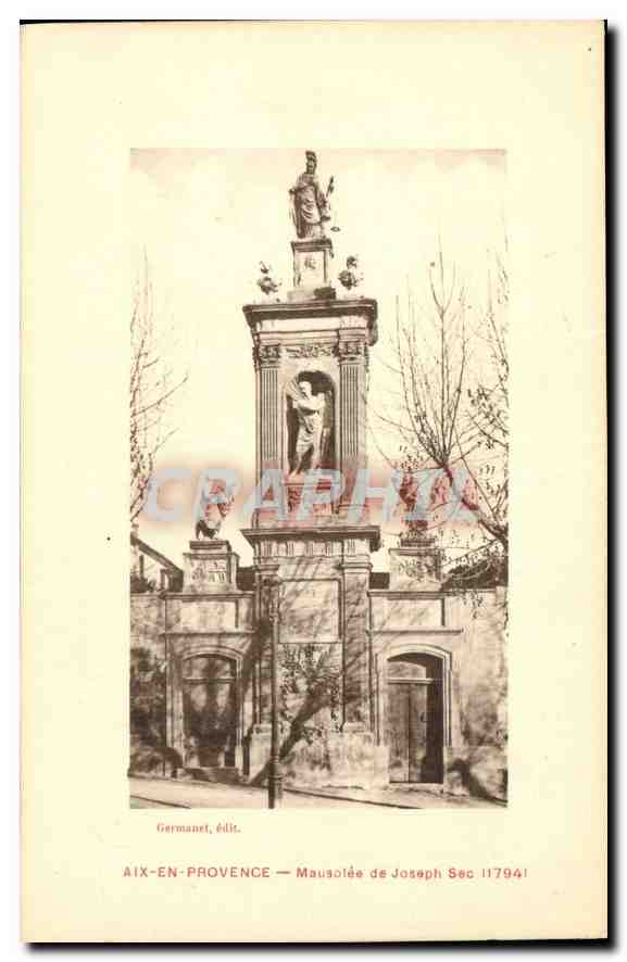 CPA Aix en Provence Mausolee de Joseph Sec 