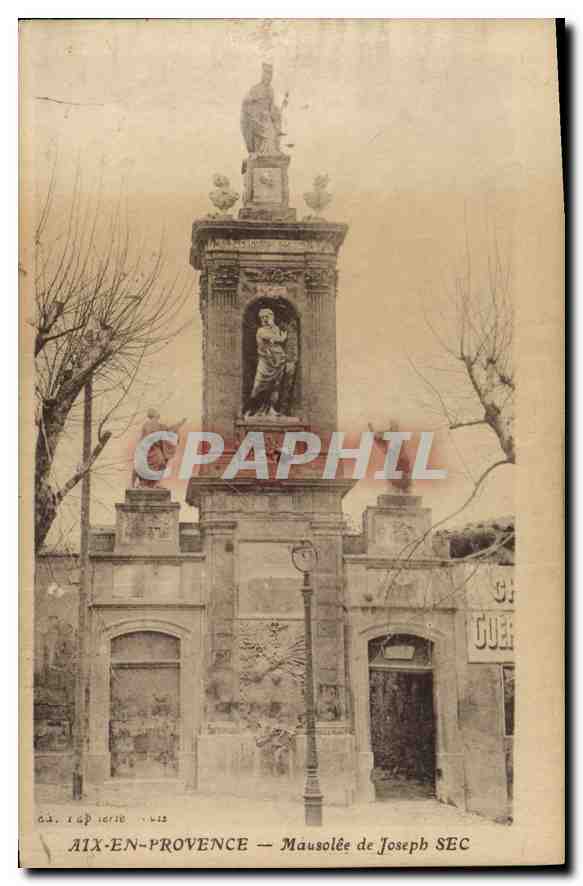 AIX-EN-PROVENCE — Mausolée de Joseph SEC — éditeur A. & P. série 1012