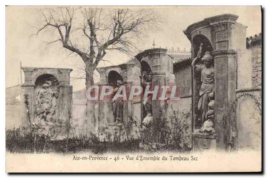 Aix-en-Provence — Panoramic View of the Tombeau Sec — B. Jaussaud Publisher