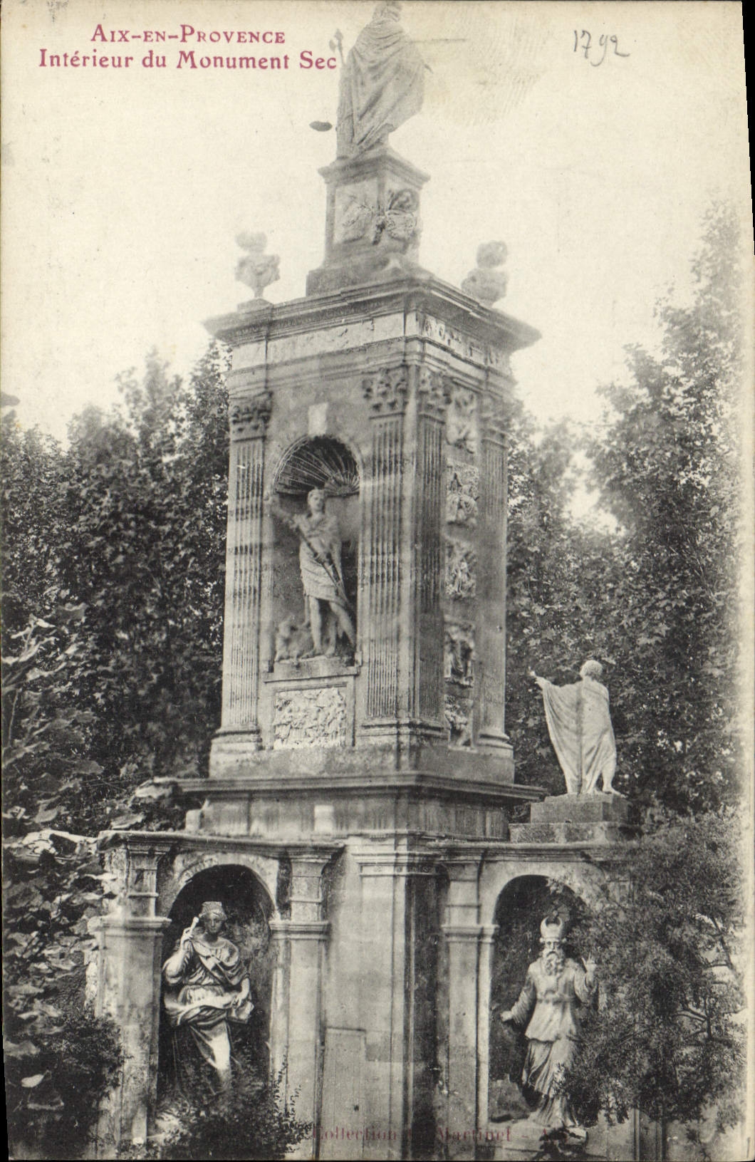 Aix-en-Provence — Interior of the Monument Sec — Collection of Margnoul