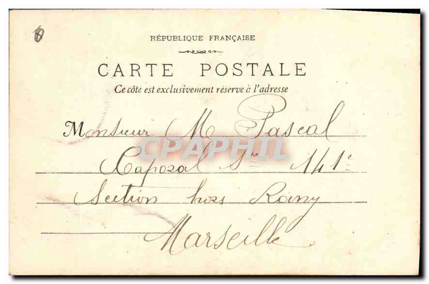 Aix-en-Provence — Vue d'Ensemble du Tombeau Sec — E. Jauissaud, Éditeur, n°46 — Verso
