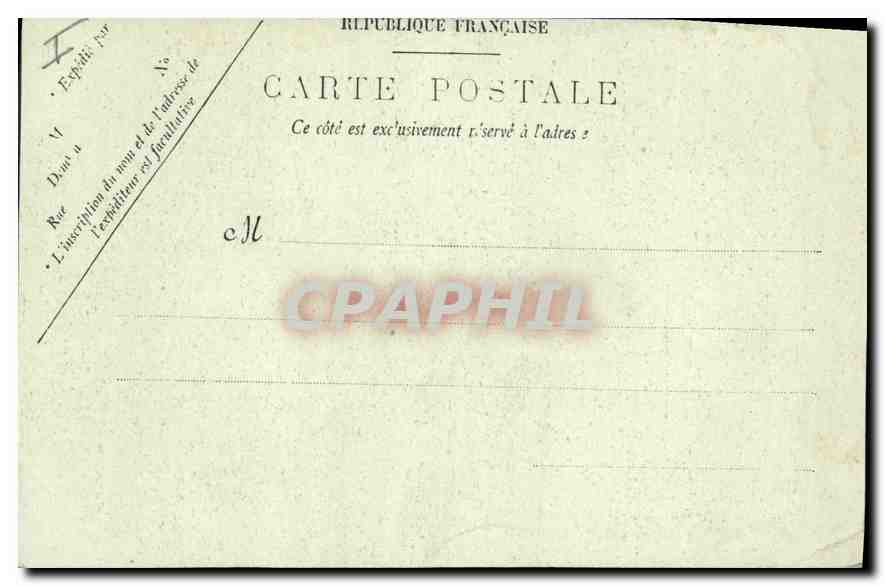 CPA Marseille L'Ascenseur de Notre Dame de la Garde  — Rückseite