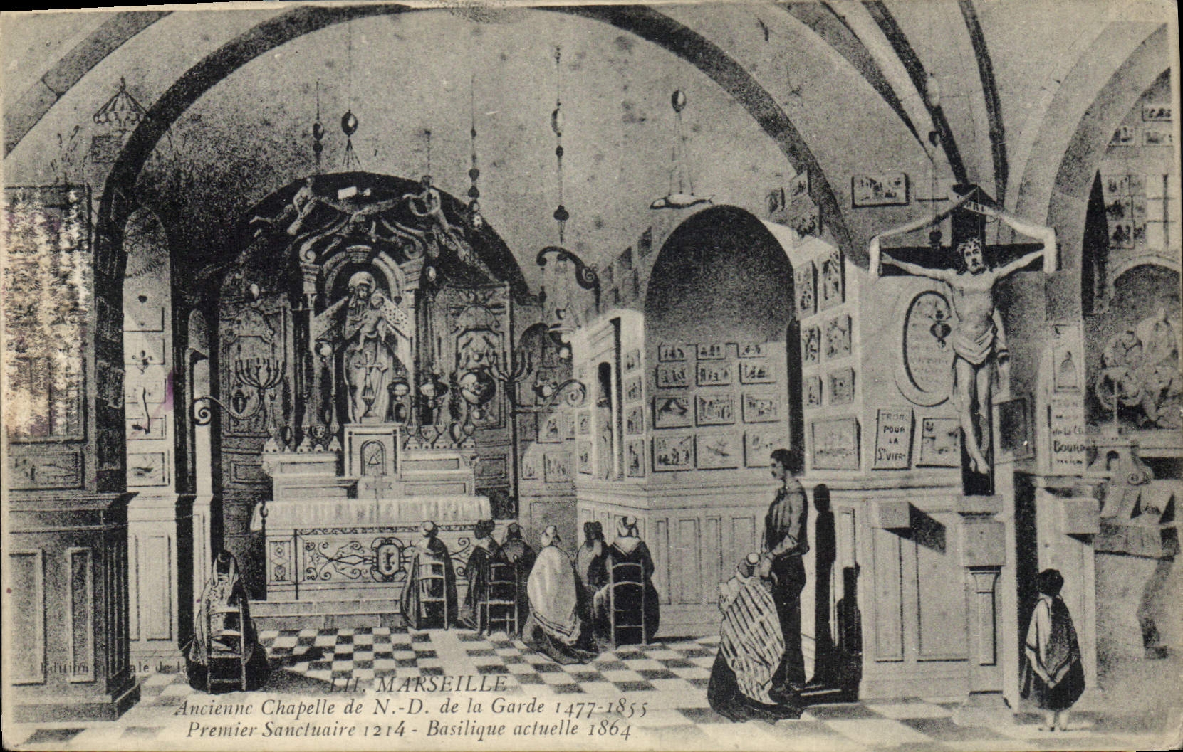 CPA Ancienne Chapelle de ND de la Garde 
