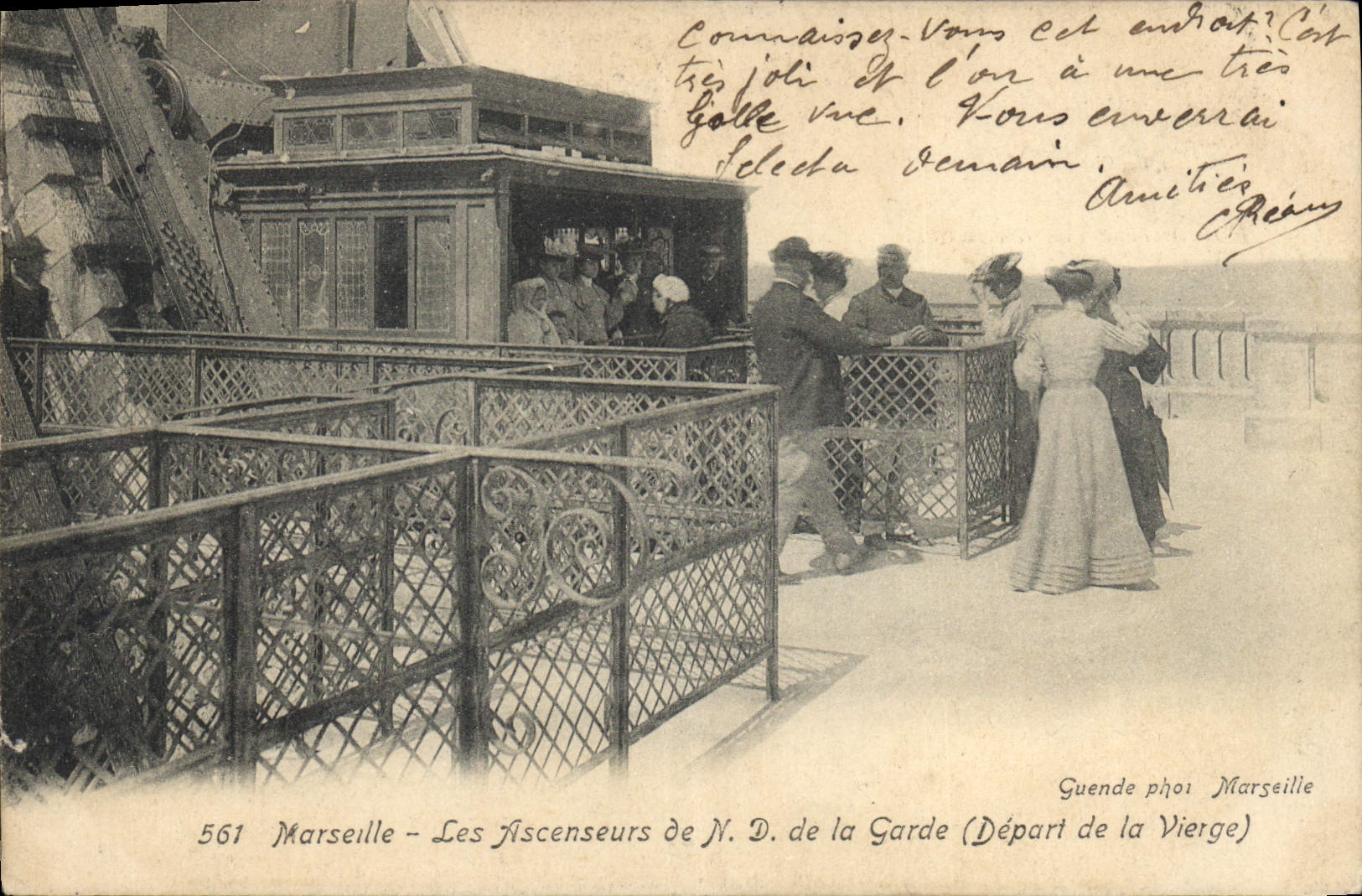 Marsiglia - Gli Ascensori di N.D. della Guardia (Partenza della Vergine)