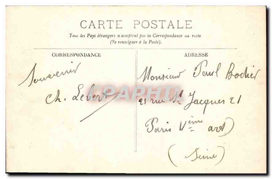 Fontainebleau — Le Palais — La Bibliothèque — LL — Verso