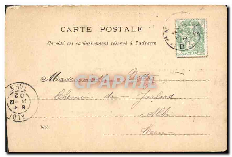 CPA L'Oeuvre Maternelle des Couveuses d'Enfants Boulevard Poissoniere Paris — Verso