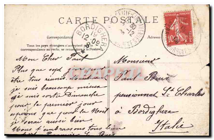 CPA La Moisson  — Back