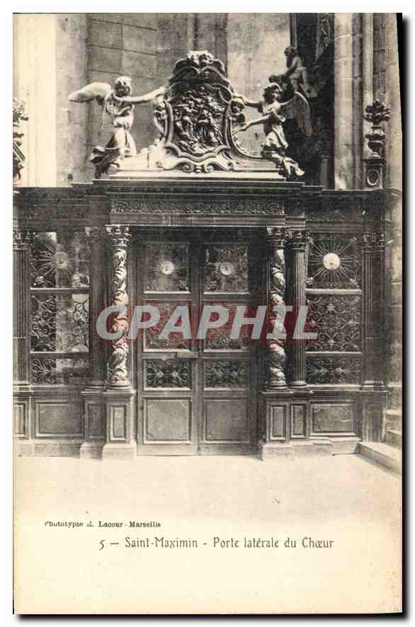 CPA Saint Maximin Porte laterale du Choeur 