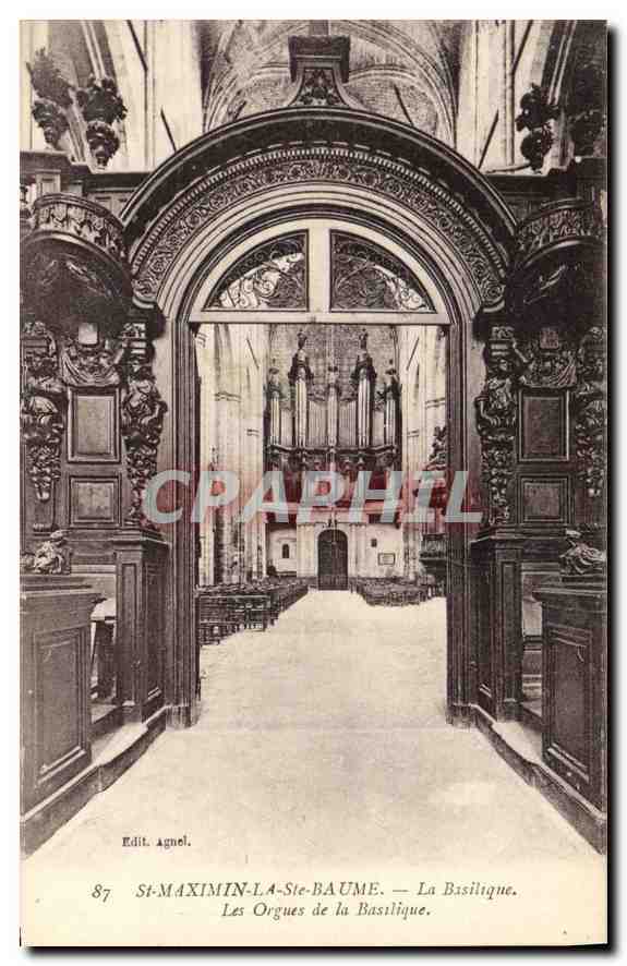 CPA St Maximin La Ste Baume La Basilique Les Orgues de la Basilique 