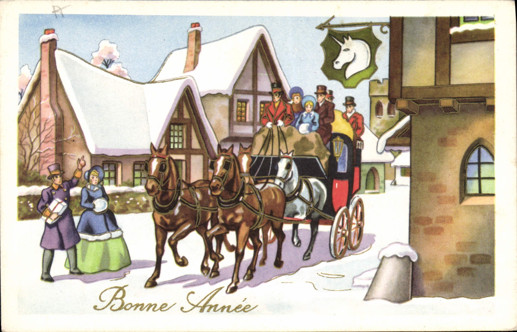 CPA Bonne Annee 