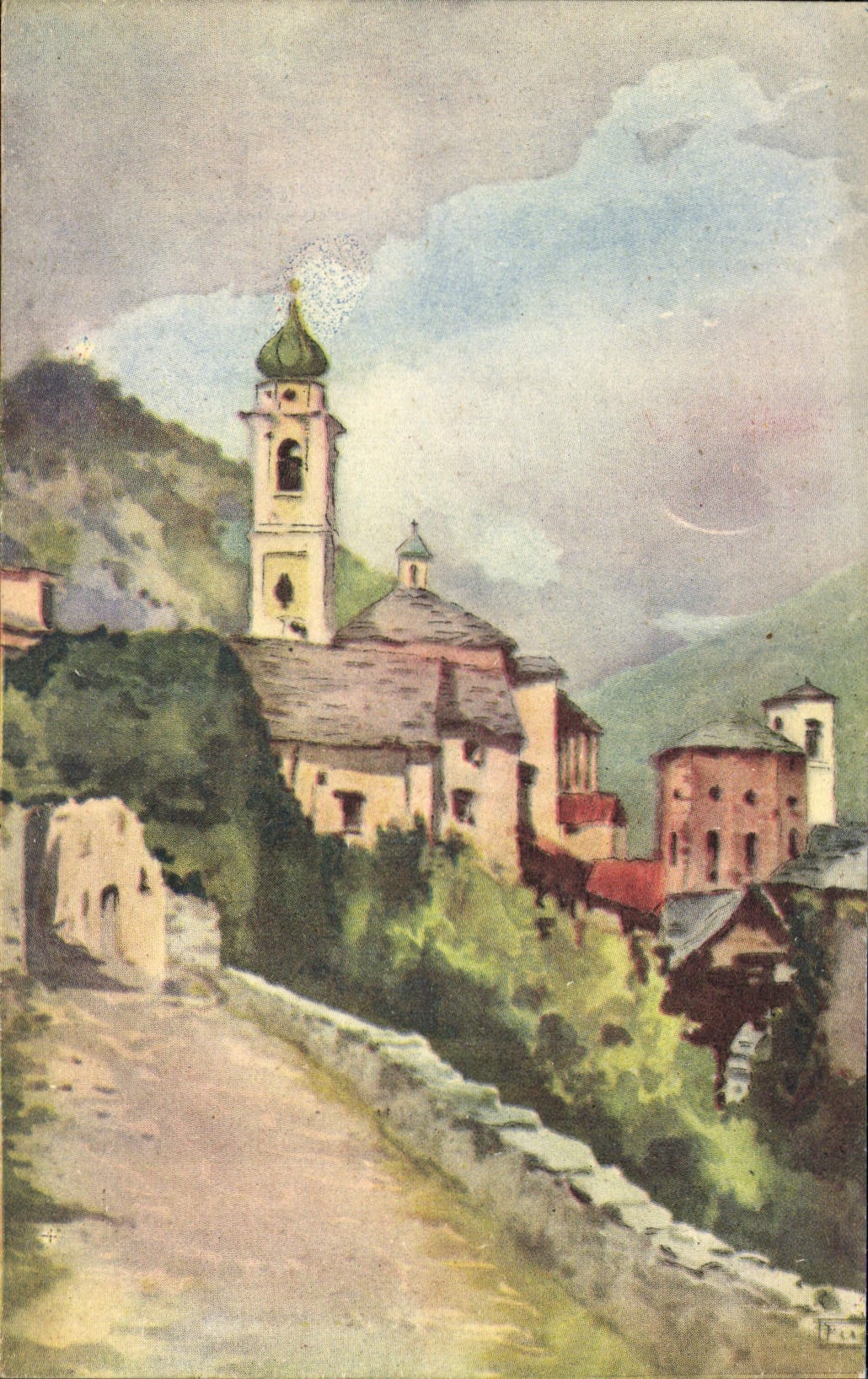 CPA F Fasolis Garessio Vocchio Borgo Ptave 