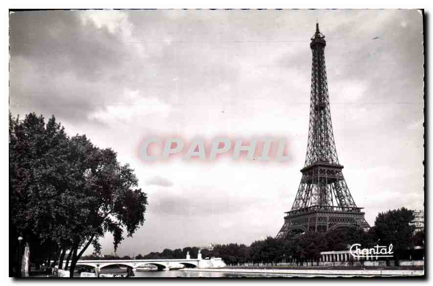 CPA Paris La Tour Eiffel et le Pont d'lens 
