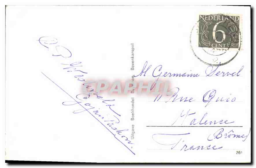 CPA Westfriase Flora Bovenkarspel  — Verso