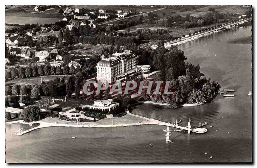 CPA Annecy Albigny La plage et l'Imperial Palace 