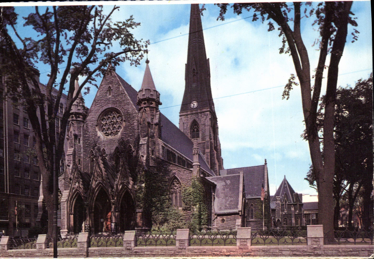 CPA Christ Church Cathedral Montreal Que Canada 