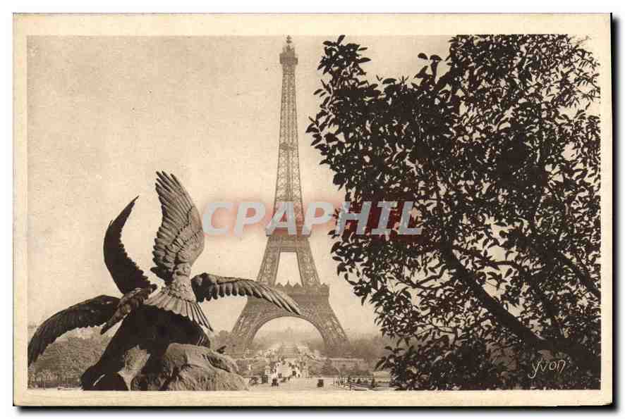 CPA Paris La Tour Eiffel Aigle