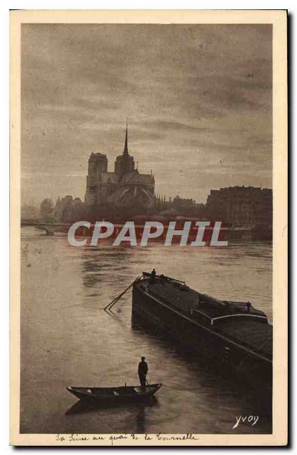 CPA Paris La Seine au Quai de la Tournelle 