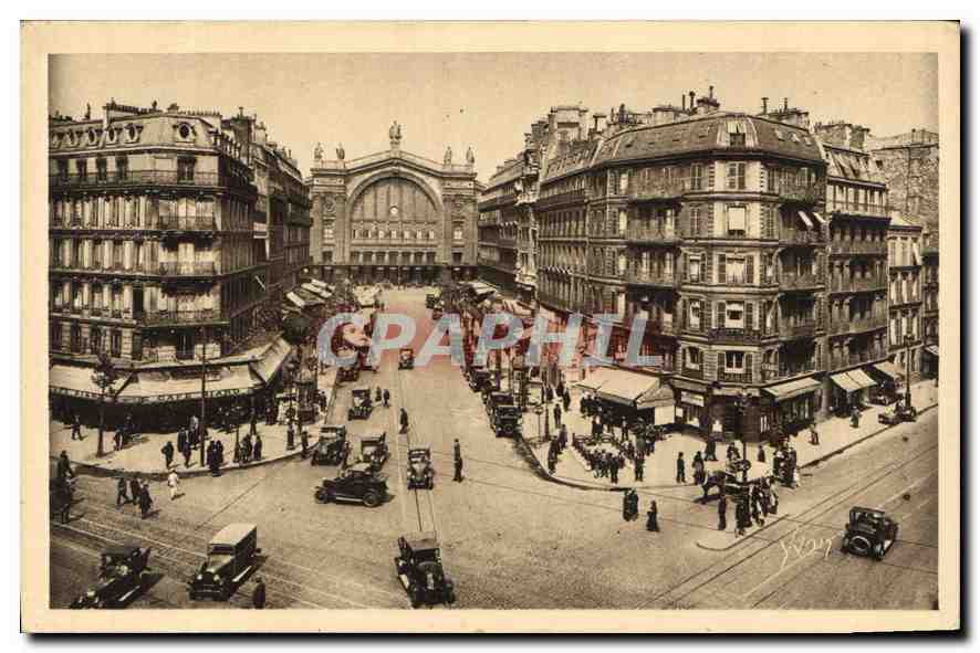 CPA Paris Boulevard Magenta et Gare du Nord 